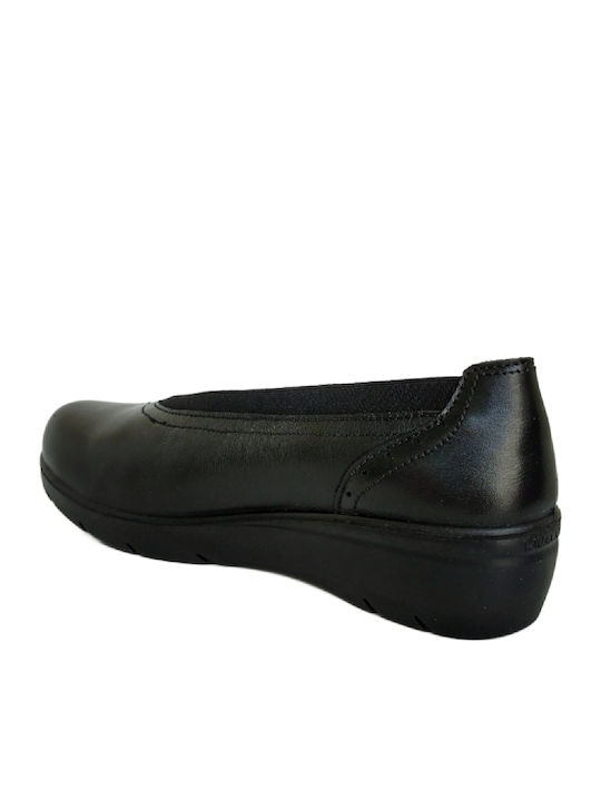 Leather Women's Anatomic Ballerina Shoes Black
