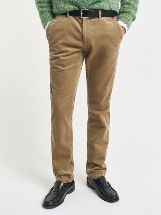 Pantaloni Bărbați Elastici Bej