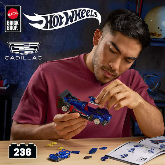 Mattel Brick Shop Τουβλάκια Hot Wheels Speed Series Cadillac για 10+ Ετών 236τμχ