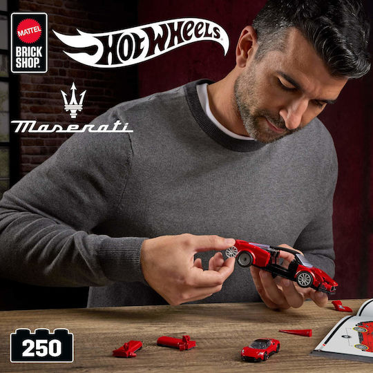 Cuburi de Construit Hot Wheels Speed Series Maserati pentru 10+ Ani 250 Bucăți