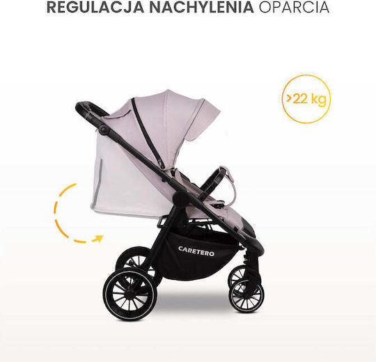 Caretero Agil Baby Stroller Suitable for Newborn Black
