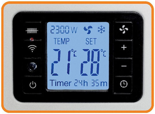 Конвектор Подов 2300W с Електронен Термостат и WiFi 68x41.5см Бял