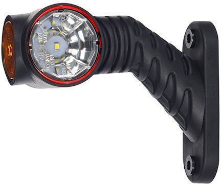 Led Scurt Triplu Lumină Laterală Roșu-Portocaliu-Alb 12v24v Tip Corn Stânga Horpol