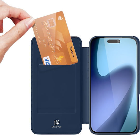 Dux Ducis Skin Pro Wallet Leather / Silicone Blue (iPhone 17)