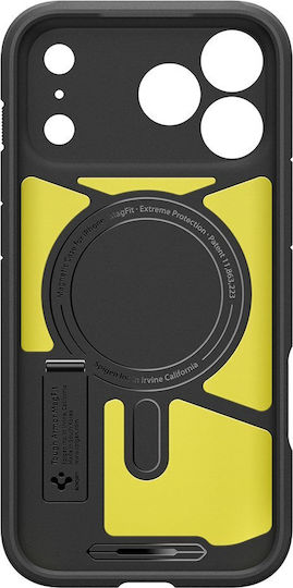 Spigen Tough Armor T Magsafe Back Cover Plastic / Silicone 1.2mm Black (iPhone 17 Pro Max)