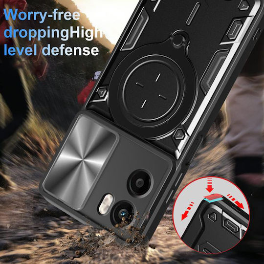 Techsuit Camguard Pro Umschlag Rückseite Silikon Blau (Moto G05 / E15)