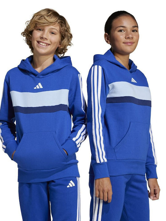 Kinder-Sweatshirt mit Kapuze und Taschen Blue