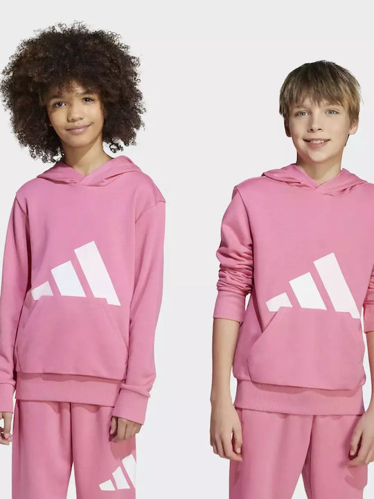 Kids Sweatshirt with Hood and Pockets Fuchsia