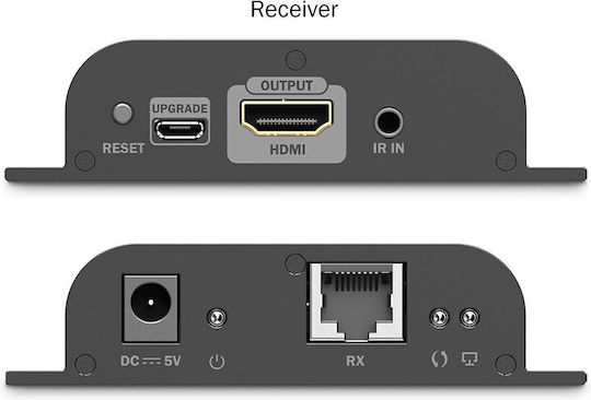 Дистрибутор HDMI Digitus IP Приемник 4K/60Hz Черен