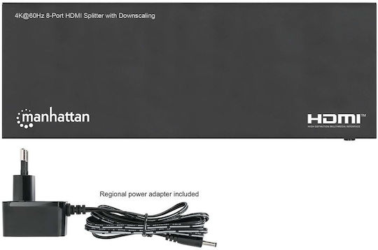 Hdmi Splitter Manhattan 4K 60Hz 8-Port Downscaling
