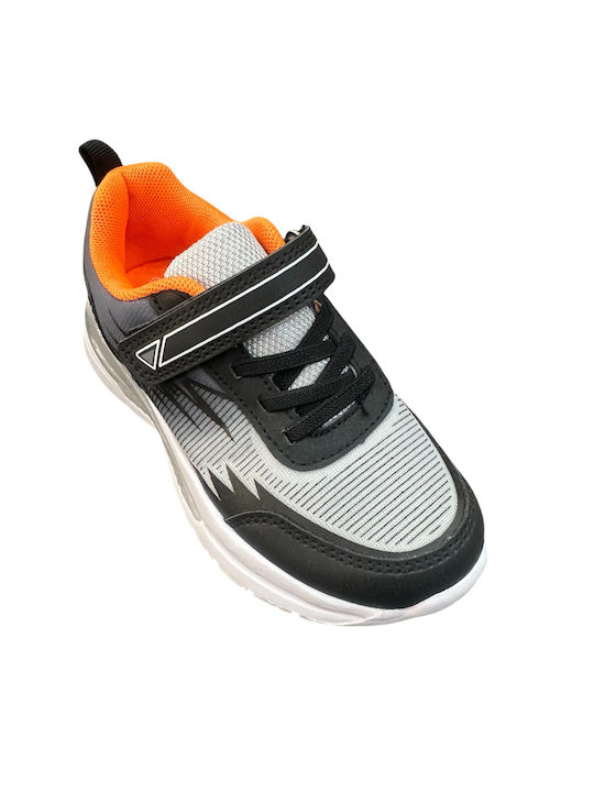 Παιδικά Sneakers με Σκρατς & Φωτάκια Γκρι