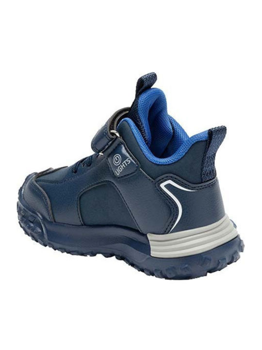 Kinder Sneakers mit Klettverschluss & Lichtern Blau