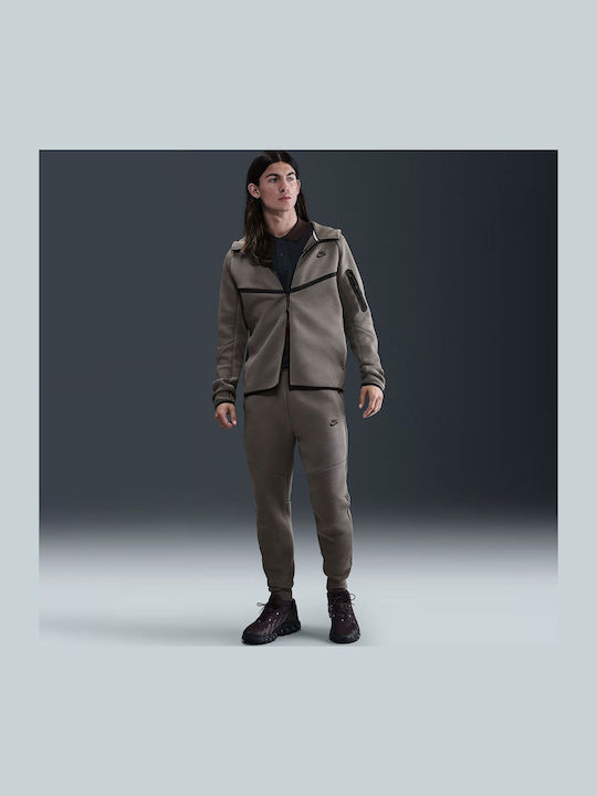 Tech Fleece Dri-Fit Cardigan with Hood Beige