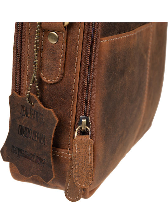Leather Men's Bag Shoulder / Crossbody Brown