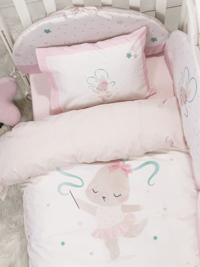 Nima Bunny Бебешка кувертюра Памук Многоцветен 100x140см Nima Bunny Бебешка кувертюра Памук Многоцветен 100x140см