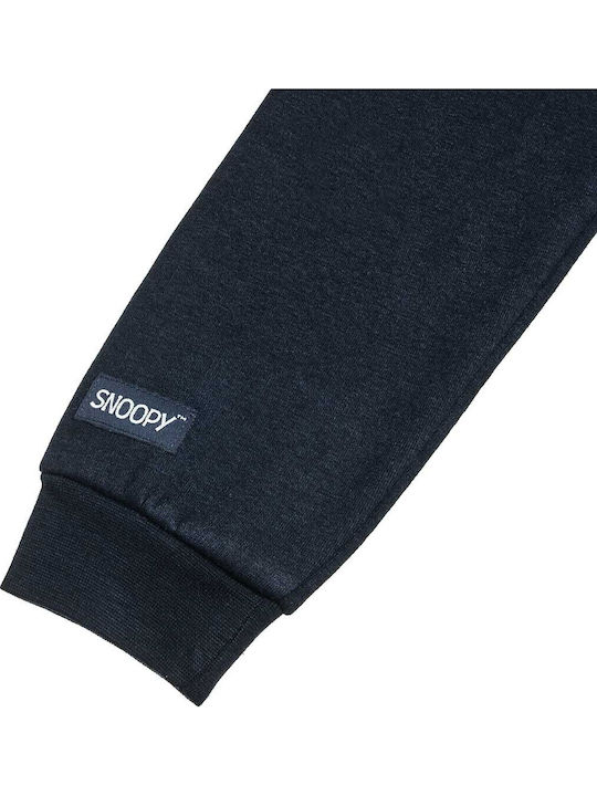 Kinder-Sweatshirt Strickjacke mit Marineblauer Kapuze