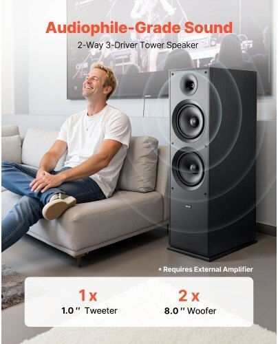 Vevor Ηχείο 600W (Τεμάχιο) Μαύρο