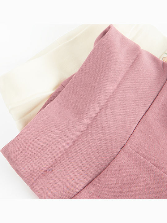 Set Kinder Schlaghosen Rosa
