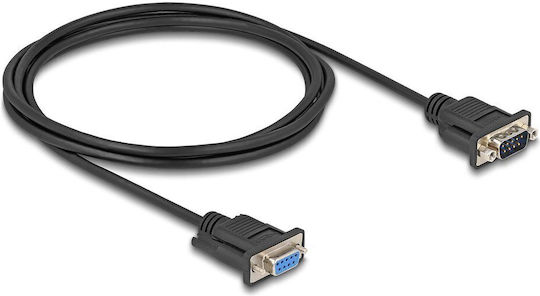 DeLock Cable RS232 9-pin male to 2m (87834) 1pcs