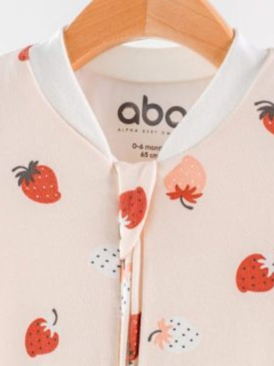 abo Winter Sleeping Bag with Feet 2.5 Tog Strawberry