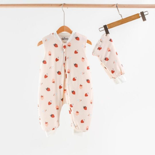 abo Winter Sleeping Bag with Feet 2.5 Tog Strawberry
