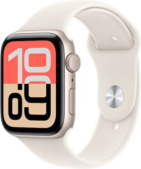 Apple Watch SE 3 Алуминий 40мм с Пулсомер (Starlight Aluminium Case with Starlight Sport Band - S/M)