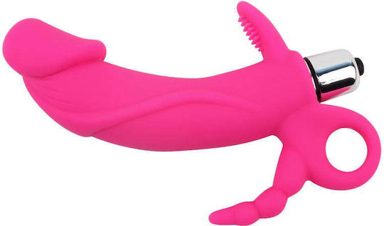Chisa Novelties Triple Target Dublu Vibrator Fuchsia