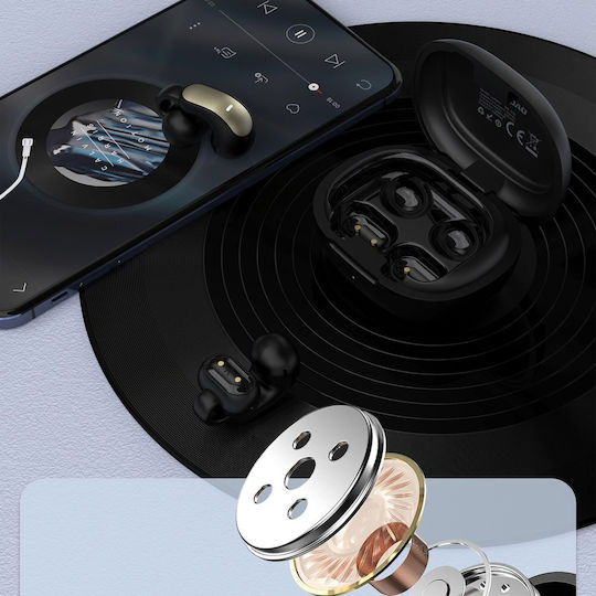Dudao U20 Pro Open Ear Bluetooth Handsfree Ακουστικά με Θήκη Φόρτισης Μαύρα