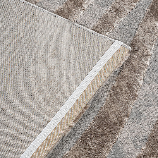 Beauty Home Rectangular Beige and Gray Living Room Rug 133x190cm 9438-165X230
