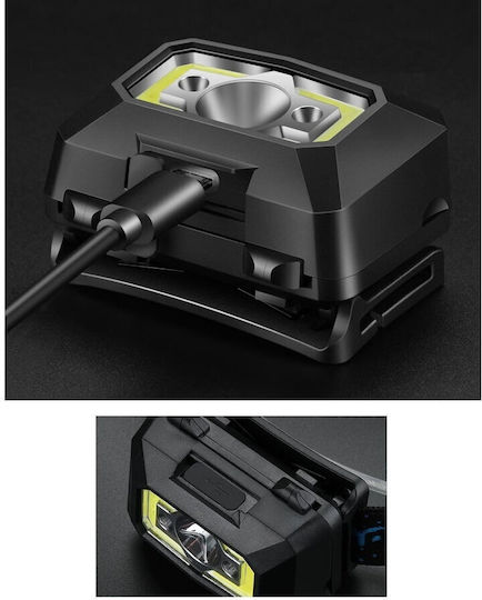 Supfire Făclie Reîncărcabilă de Cap LED IP44 cu Luminozitate Maximă 500lm