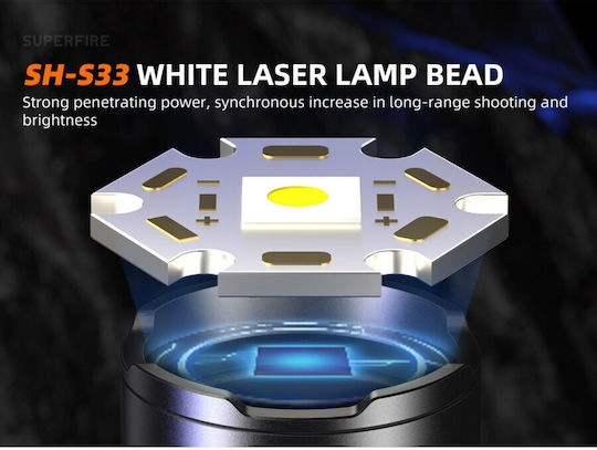 Supfire Lumină De Lucru Și De Sit Cu Baterie LED IP44 Cu Luminozitate Maximă 600lm