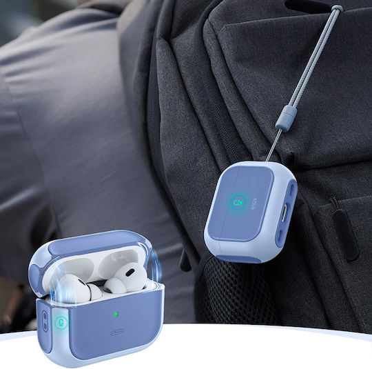 ESR Orbit Hybrid Halolock Case Plastic / Silicone Powder Blue for Apple AirPods Pro 3