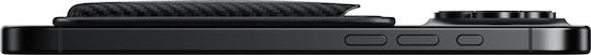 Pitaka Magnetische Brieftasche Gewebte Brieftasche Magsafe Handy Schwarz Grau Mww2401