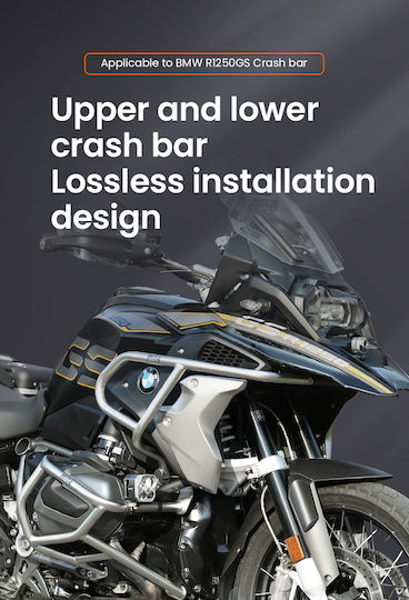 Bmw R1250gs Lower Crash Bar Silver