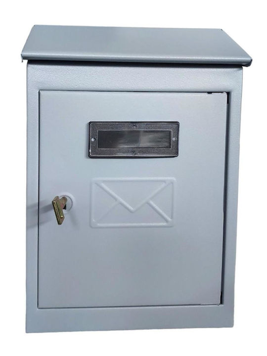 Ibfm Außenbereich Briefkasten Metallisch in Silber Farbe