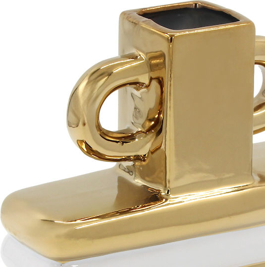 Keskor Βάζο Κεραμικό Λευκό 21x8xΥ23cm Keskor Βάζο Κεραμικό Λευκό 21x8xΥ23cm