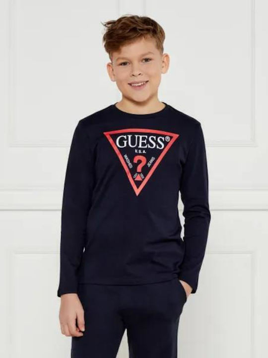 Kids' Shirt Long Sleeve Blue