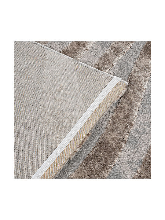 Beauty Home Home Σετ Μοντέρνα Χαλιά Κρεβατοκάμαρας Μπεζ, Γκρι 9438-ΣΕΤ 3τμχ