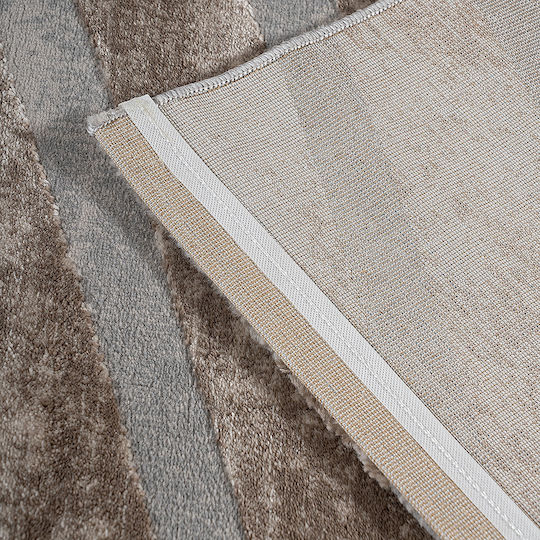 Beauty Home Home Set Modern Schlafzimmer-Teppichsets Synthetisch,Polyester/Cotton/Leather Beige, Grey 9439-ΣΕΤ 3Stück