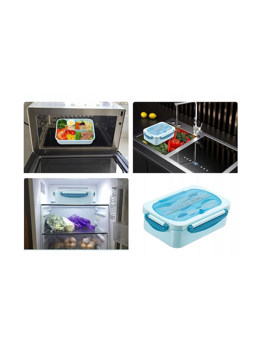 Verk Group Microwave Plastic Lunch Box Blue 21.3x14.5cm