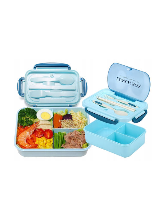 Verk Group Microwave Plastic Lunch Box Blue 21.3x14.5cm