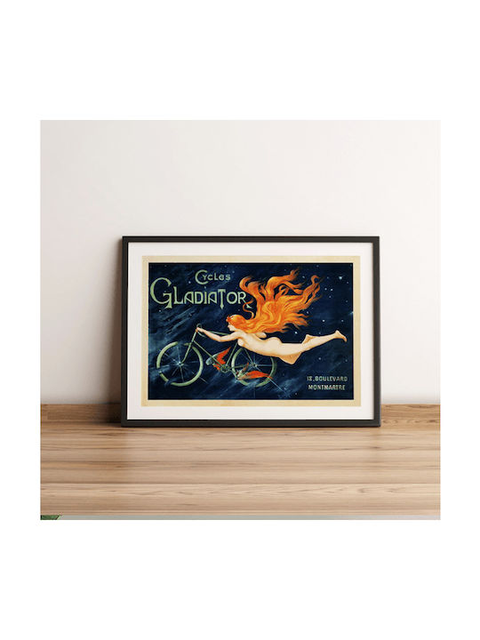 Плакат Gladiator Cycles Типографски 30x40