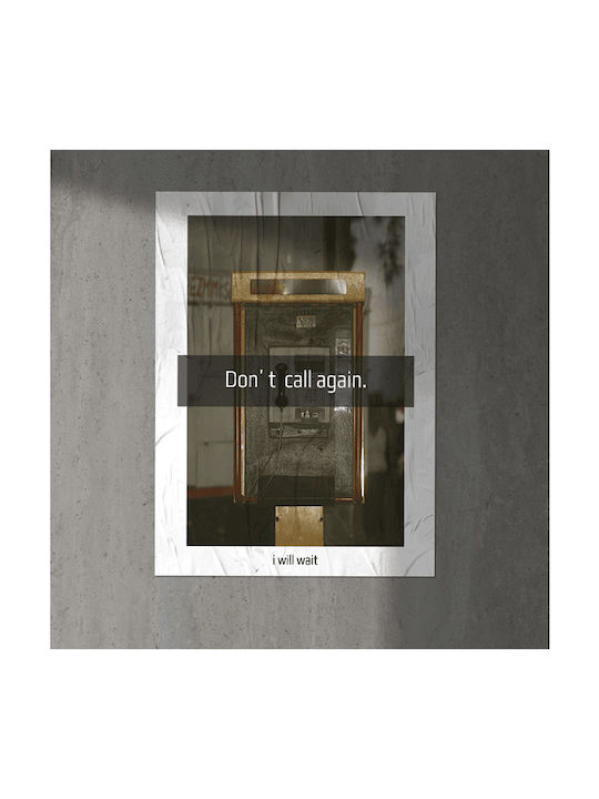 Плакат Don't Call Типографски 30x40