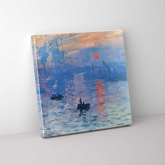 Καμβάς Oscar Claude Monet Εντύπωση Ανατέλλων Ήλιος 53χ66