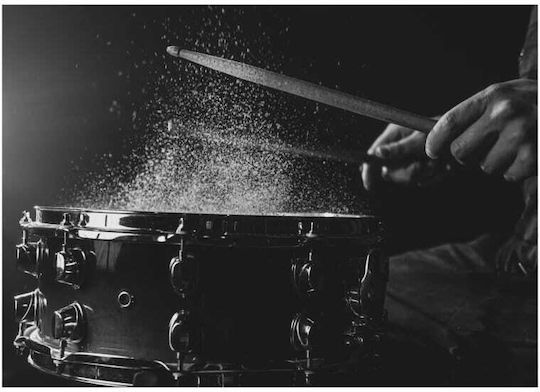Leinwand Drums Music 75x100