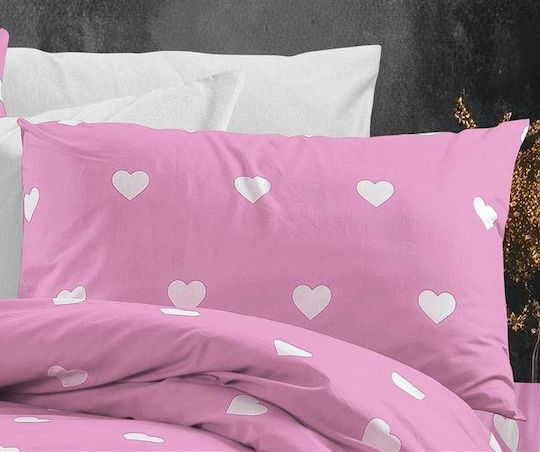 Dimcol Σετ Υπέρδιπλο 4τμχ 220x240εκ. 608 Pink