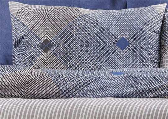 Dimcol Set Queen 4pcs 220x240cm 604 Grey-blue