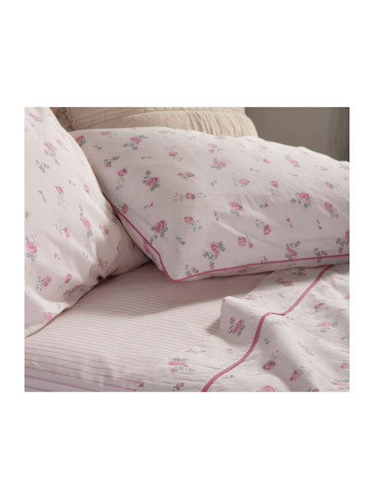 Nef-Nef Homeware Bettwäsche-Set King Size 270x280cm. Loraley Pink 4Stück