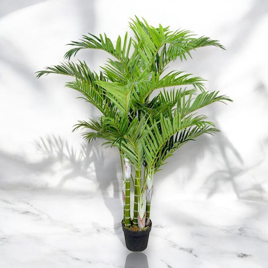 Künstliche Kentia-Palme 22 Blätter Plastiktopf 220 cm