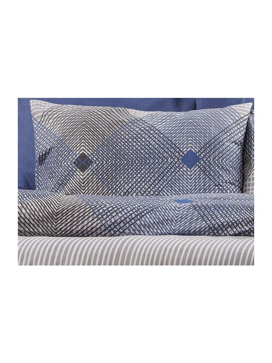 Dimcol Duvet Cover Single 160x240 Kallirroi 604 Grey-blue